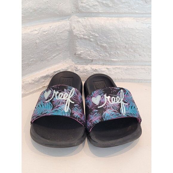 Reef kids one slide palmia sandals  size 13/1 - Picture 1 of 7